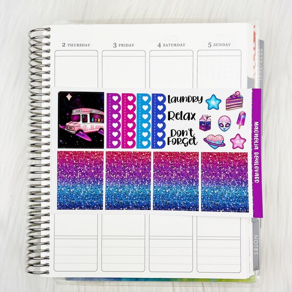 Paper, Party & Kids Scrapbooking GRWM Vertical Weekly Planner Sticker ...