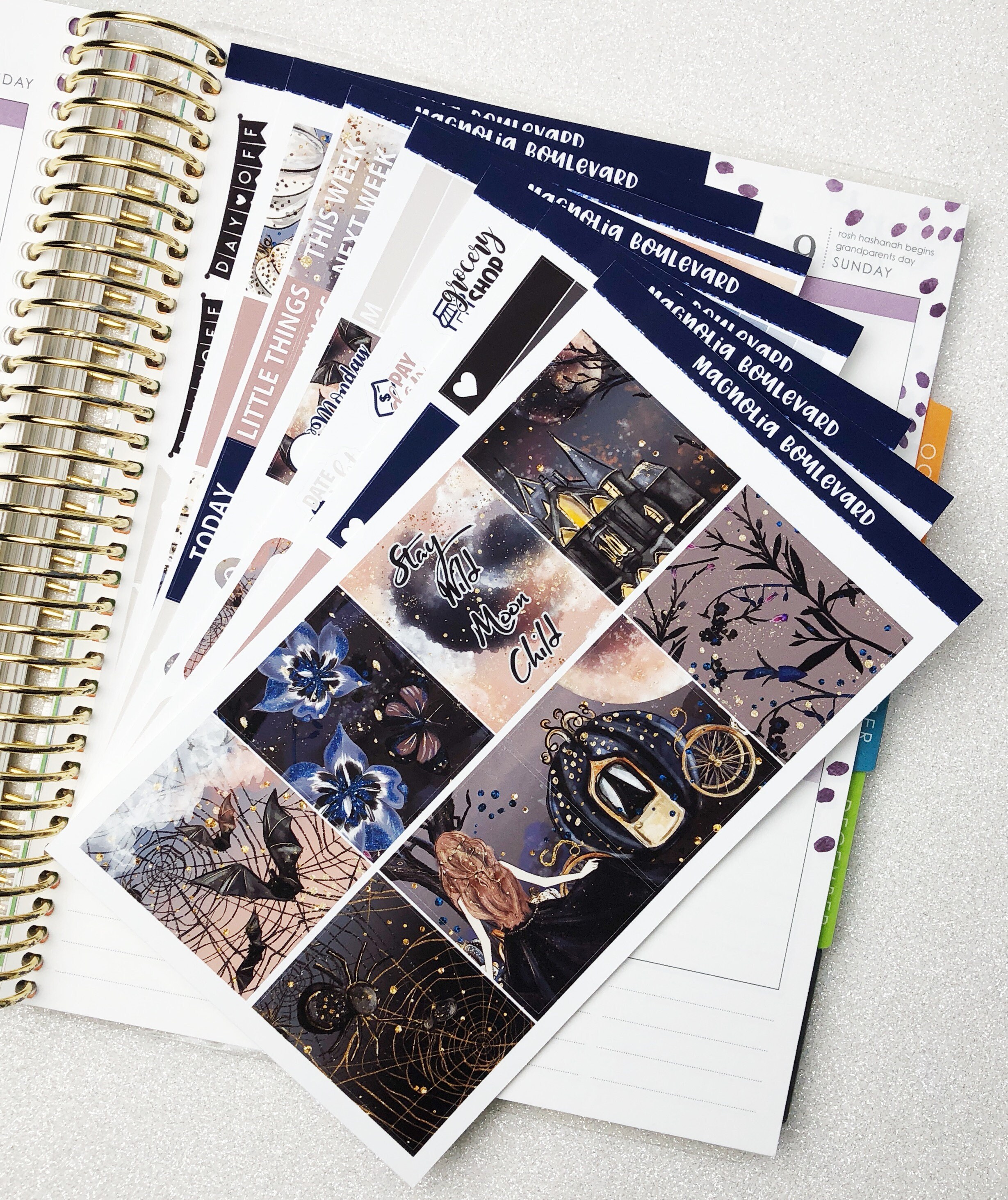 Moon Child Weekly Planner Sticker Kit Perfect for Your Erin - Etsy