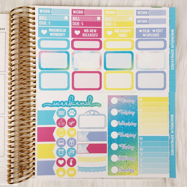 Dreams Weekly Planner Sticker Kit! Perfect for Your Erin Condren Life ...