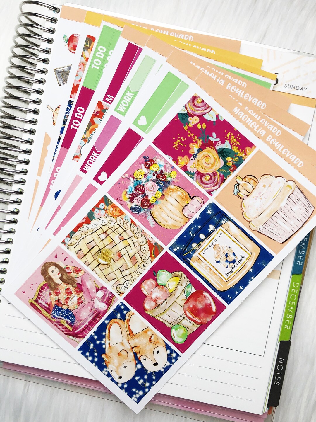 Cozy Fall Weekly Planner Sticker Kit! Perfect for Your Erin Condren ...