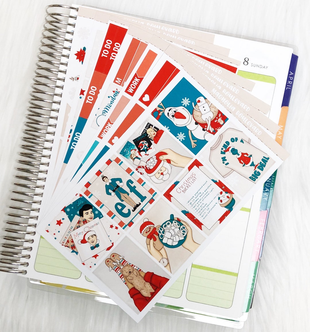 Cozy Christmas Weekly Planner Sticker Kit! Perfect for Your Erin ...