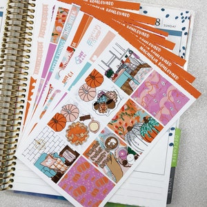 Home For Autumn Weekly Planner Sticker Kit! Perfect for your Erin Condren Life Planner!