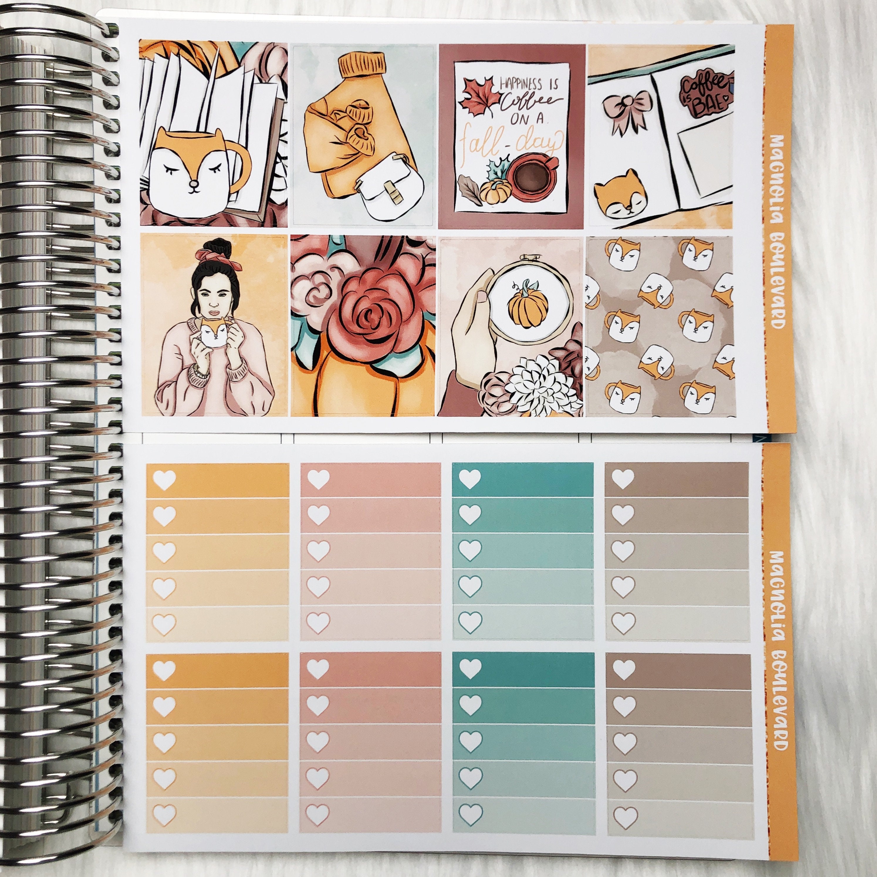 Cozy Coffee Weekly Planner Sticker Kit! Perfect for Your Erin Condren ...