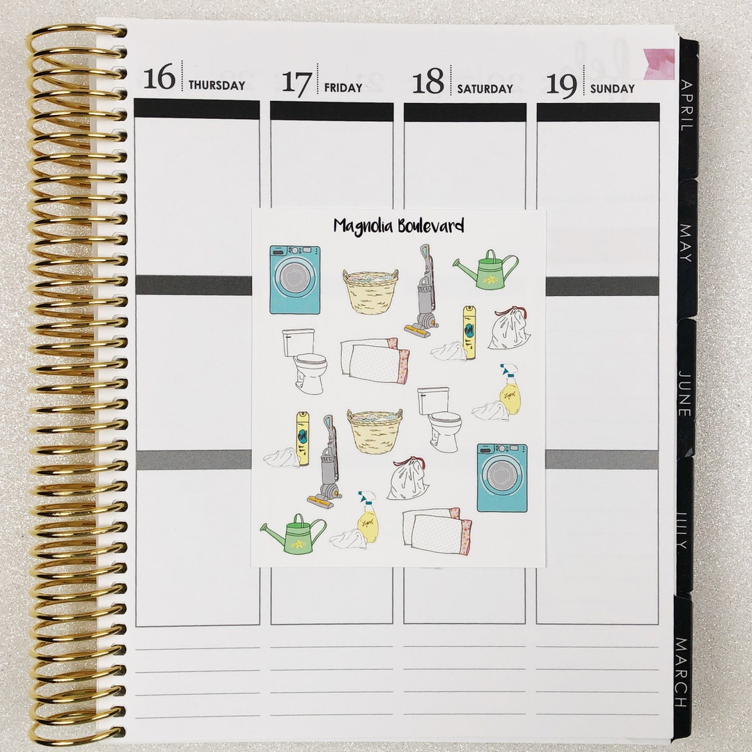 Chores Planner Stickers! Perfect for Your Erin Condren Life Planner ...