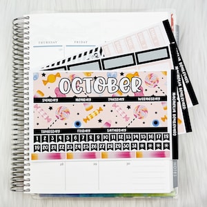 October Monthly Kit - EC Monthly Planner Sticker Kit - 7x9 Life Planner Stickers