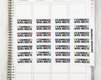 Change Wax Melts Planner Stickers - Perfect for any EC Life Planner, Happy Planner, Calendar, Planner Inserts, ETC.