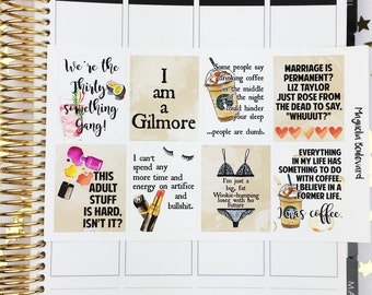 Mom and Daughter Quote Box Planner Stickers - Life Planner Stickers - Journaling Stickers