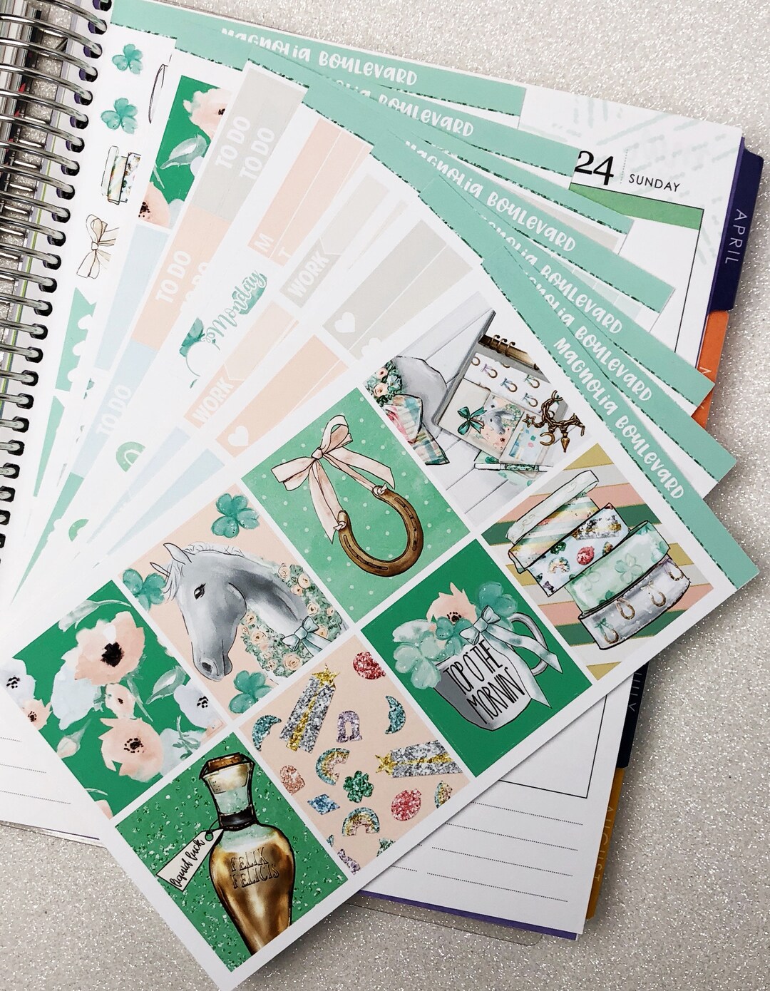 Lucky Charm Weekly Planner Sticker Kit! Perfect for Your Erin Condren ...