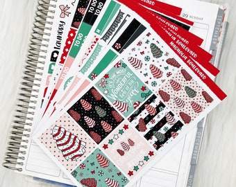 Oh Christmas Tree - Vertical Weekly Planner Sticker Kit