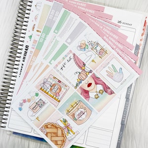 Pinksgiving - Vertical Weekly Planner Sticker Kit