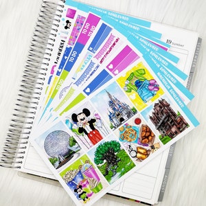Magical Vacay - Vertical Weekly Planner Sticker Kit