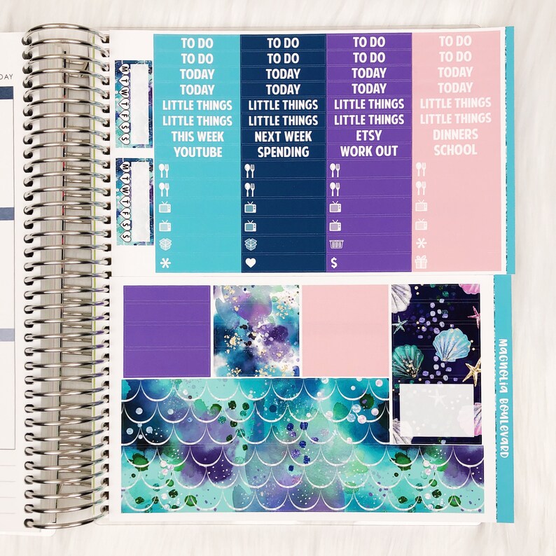 Mermaid Kisses Weekly Planner Sticker Kit! Perfect for Your Erin ...