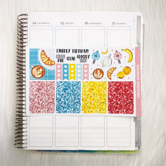 Paper, Party & Kids Scrapbooking GRWM Vertical Weekly Planner Sticker ...