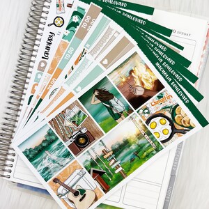 Campfire - Vertical Weekly Planner Sticker Kit