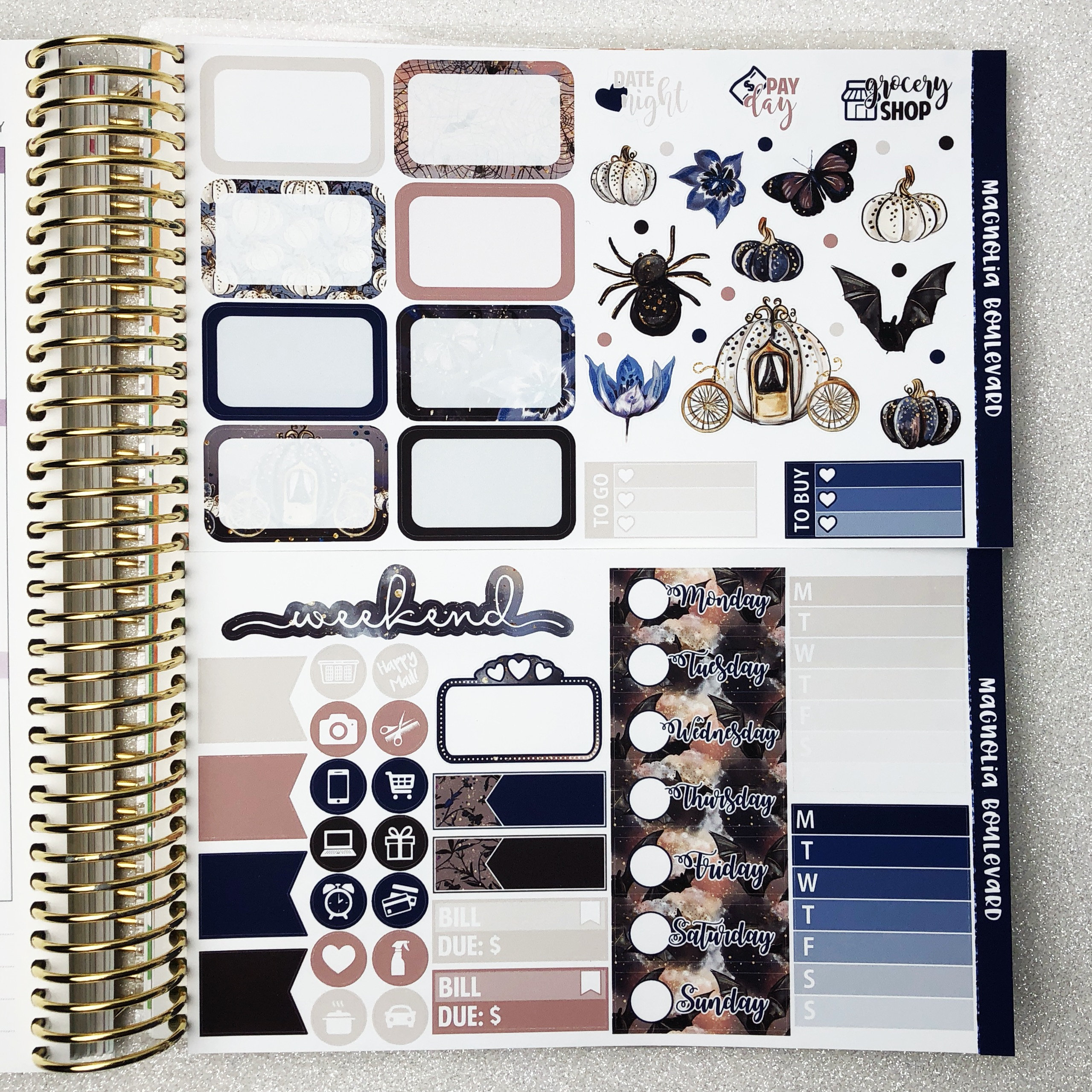 Moon Child Weekly Planner Sticker Kit Perfect for Your Erin | Etsy