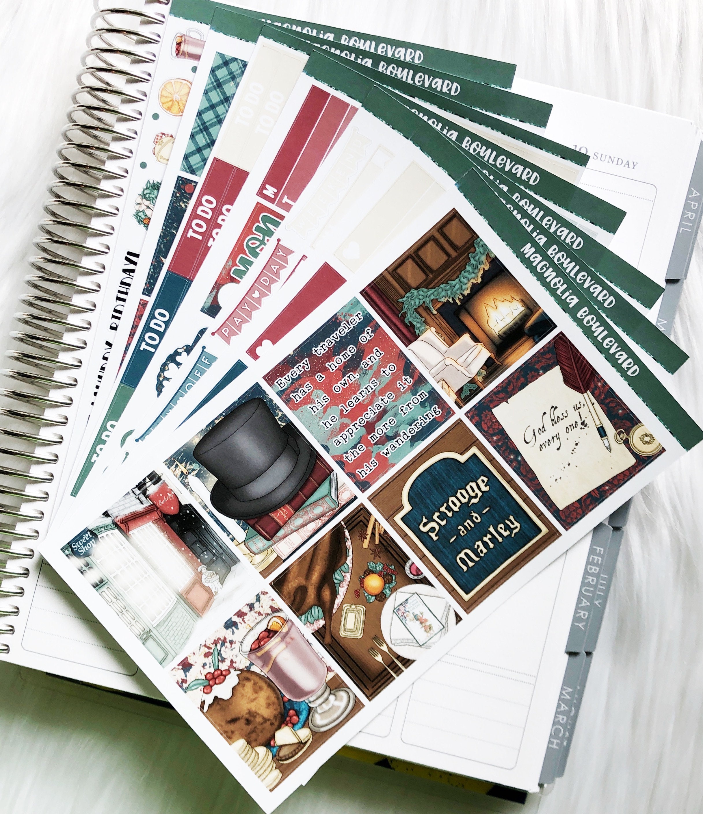 Humbug - Vertical Weekly Planner Sticker Kit - Etsy