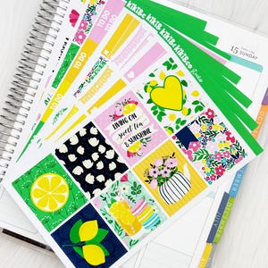 Sweet Tea - Vertical Weekly Planner Sticker Kit