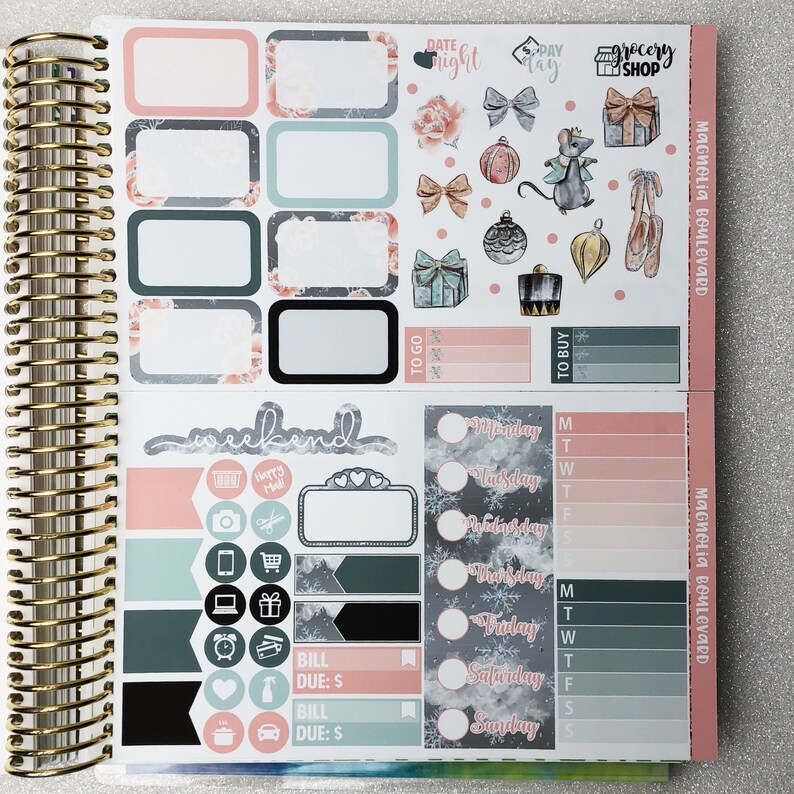 Sugar Plum Fairy Weekly Planner Sticker Kit! Perfect for Your Erin ...