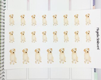 Labrador Retriever Planner Stickers! Perfect for your EC Life Planner, Kikki K, MAMBI Happy Planner, Scrapbook, Bible Journal, ETC.