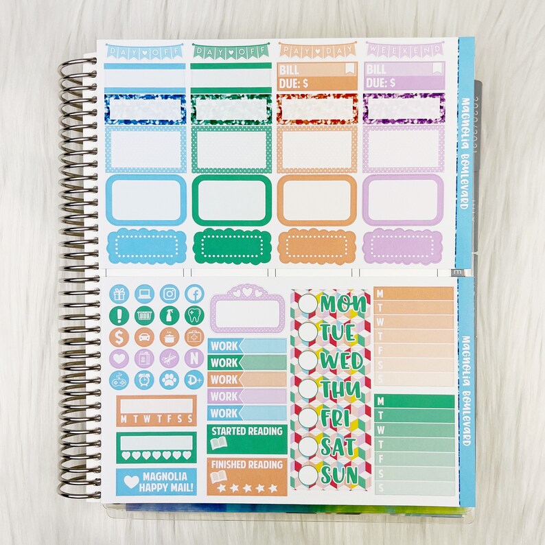 Classics - Vertical Weekly Planner Sticker Kit - Etsy