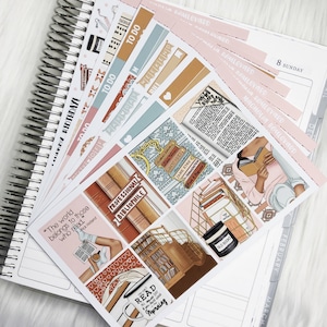 Bibliophile - Vertical Weekly Planner Sticker Kit