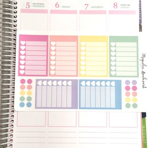 Pastel Blank Stackable Sidebar Checklist Planner Stickers! Perfect for your Erin Condren Life Planner!