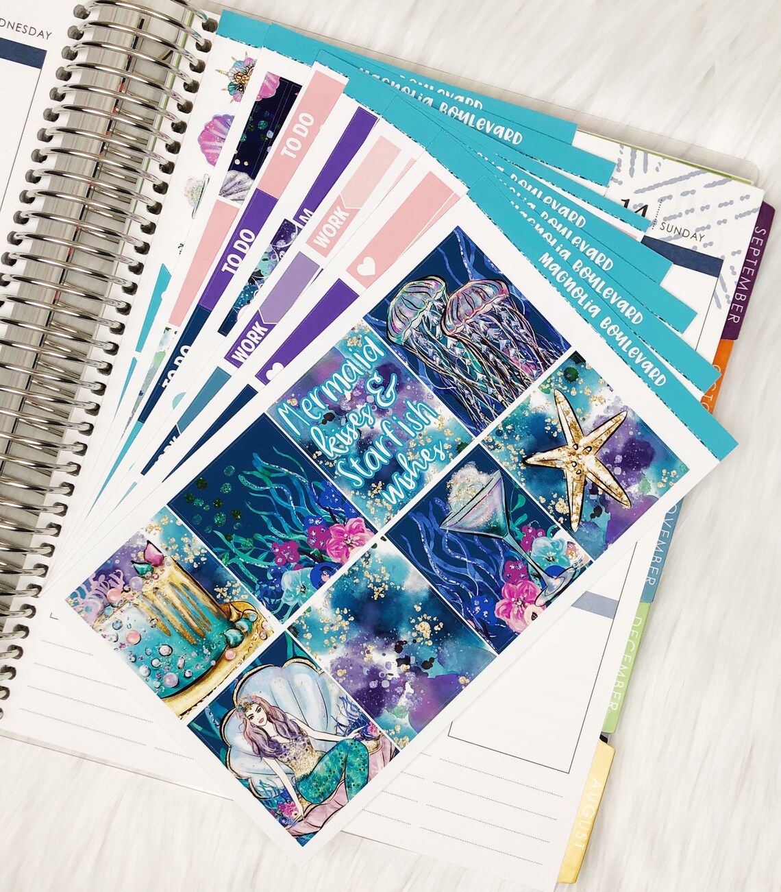 Mermaid Kisses Weekly Planner Sticker Kit! Perfect for Your Erin ...