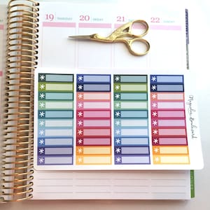 40 Multicolor Asterisk Icon Label Planner Stickers! Perfect for your Erin Condren Life Planner, Inkwell, Happy Planner, Day Designer, ETC.