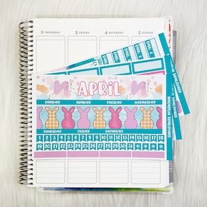 April Monthly Kit - EC Monthly Planner Sticker Kit - 7x9 Life Planner Stickers