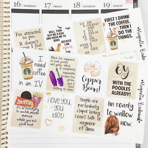Mom and Daughter Full Box Planner Stickers! Perfect for your Erin Condren Life Planner, Inkwell Press Planner, etc