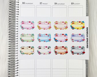 Mood Tracker Planner Stickers - Functional Stickers - Journaling Stickers