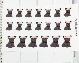 Yorkshire Terrier Planner Stickers! Perfect for your Erin Condren Life Planner, Plum Paper, Filofax, Kikki K, Happy Planner, etc.