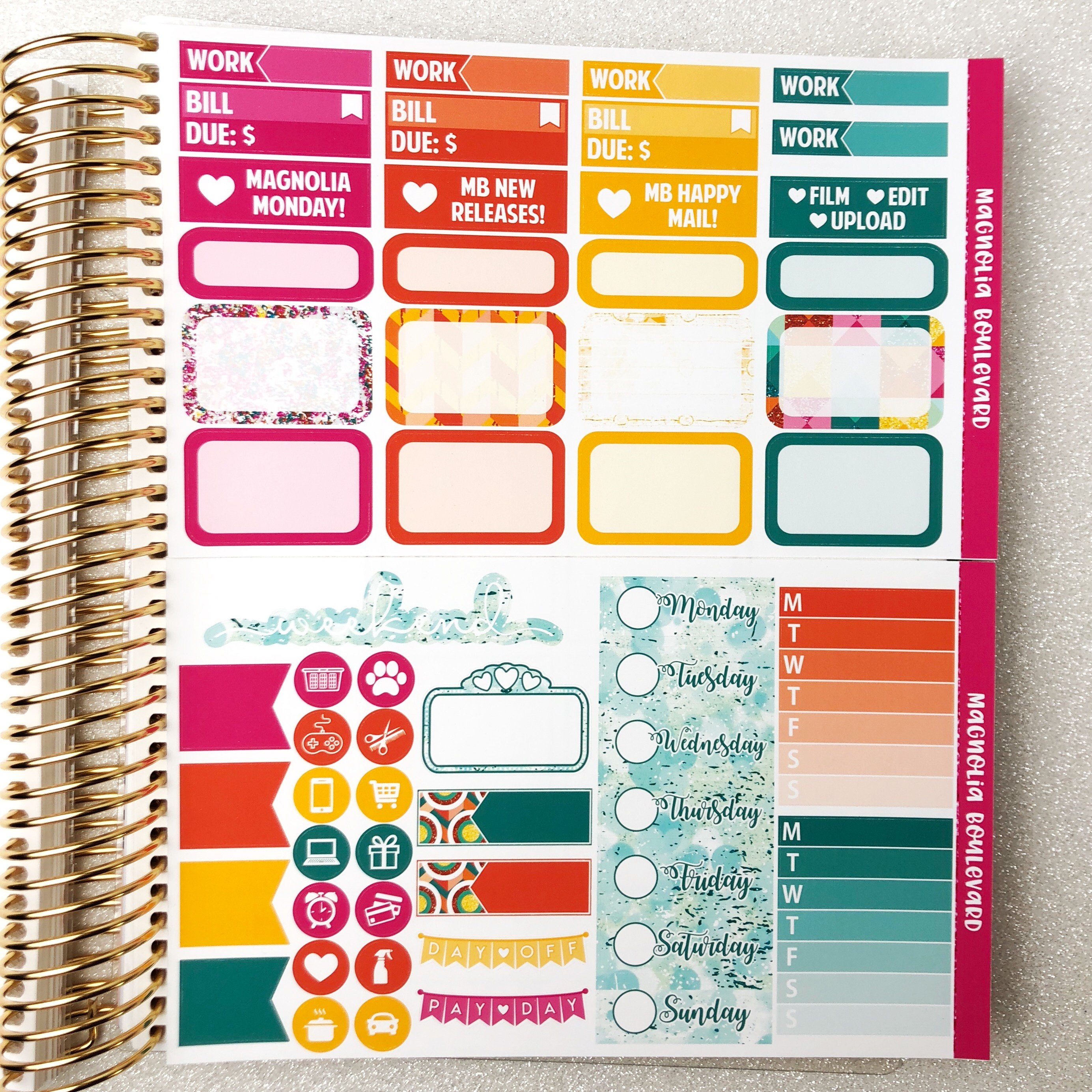 Gamer Girl Weekly Planner Sticker Kit! Perfect for Your Erin Condren ...