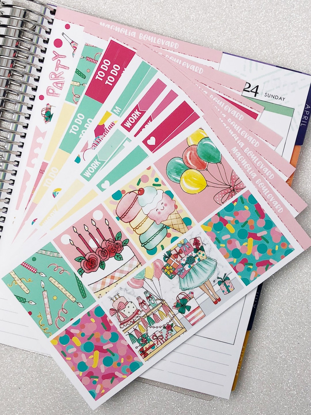Pastel Party Weekly Planner Sticker Kit! Perfect for Your Erin Condren ...