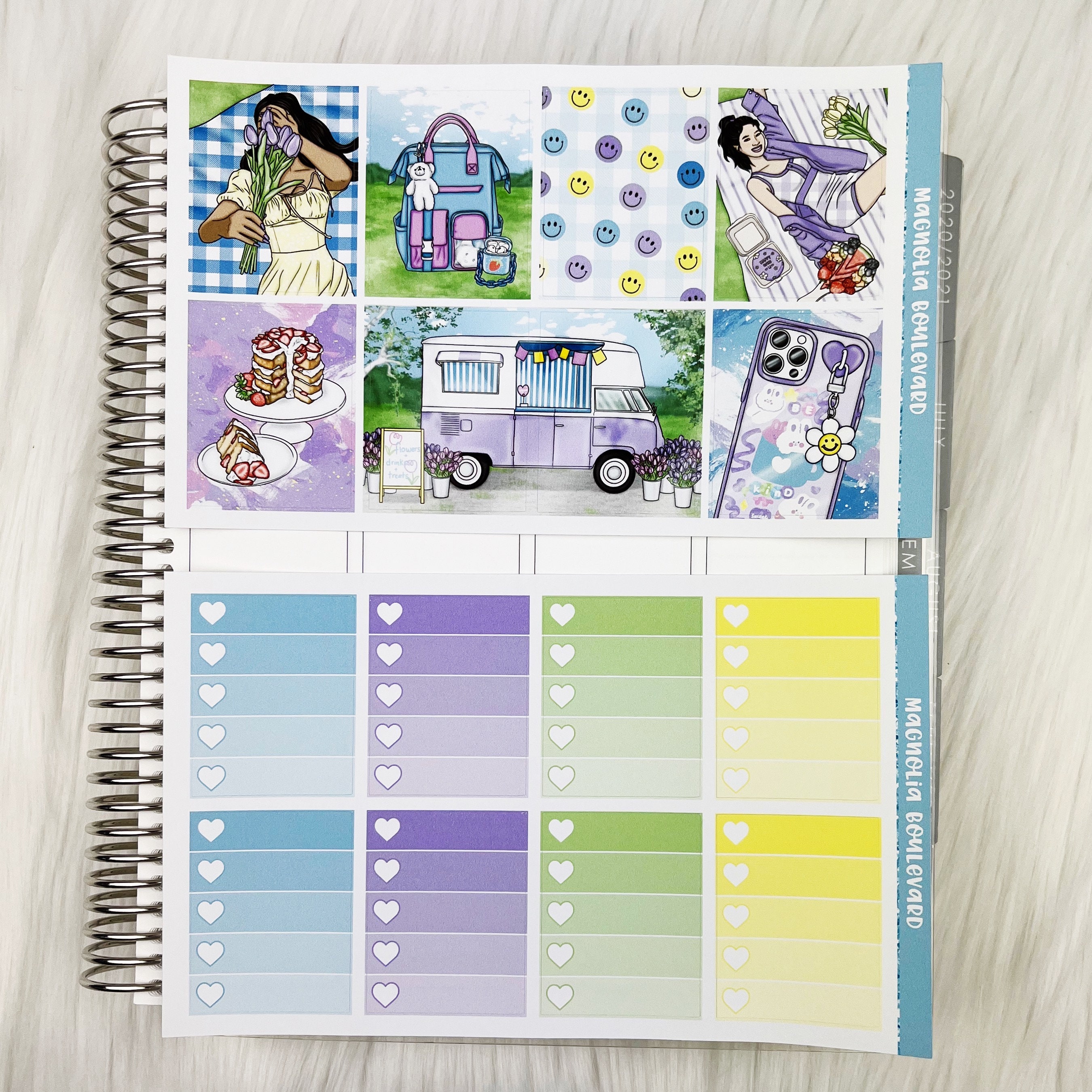 Meadow - Vertical Weekly Planner Sticker Kit - Etsy