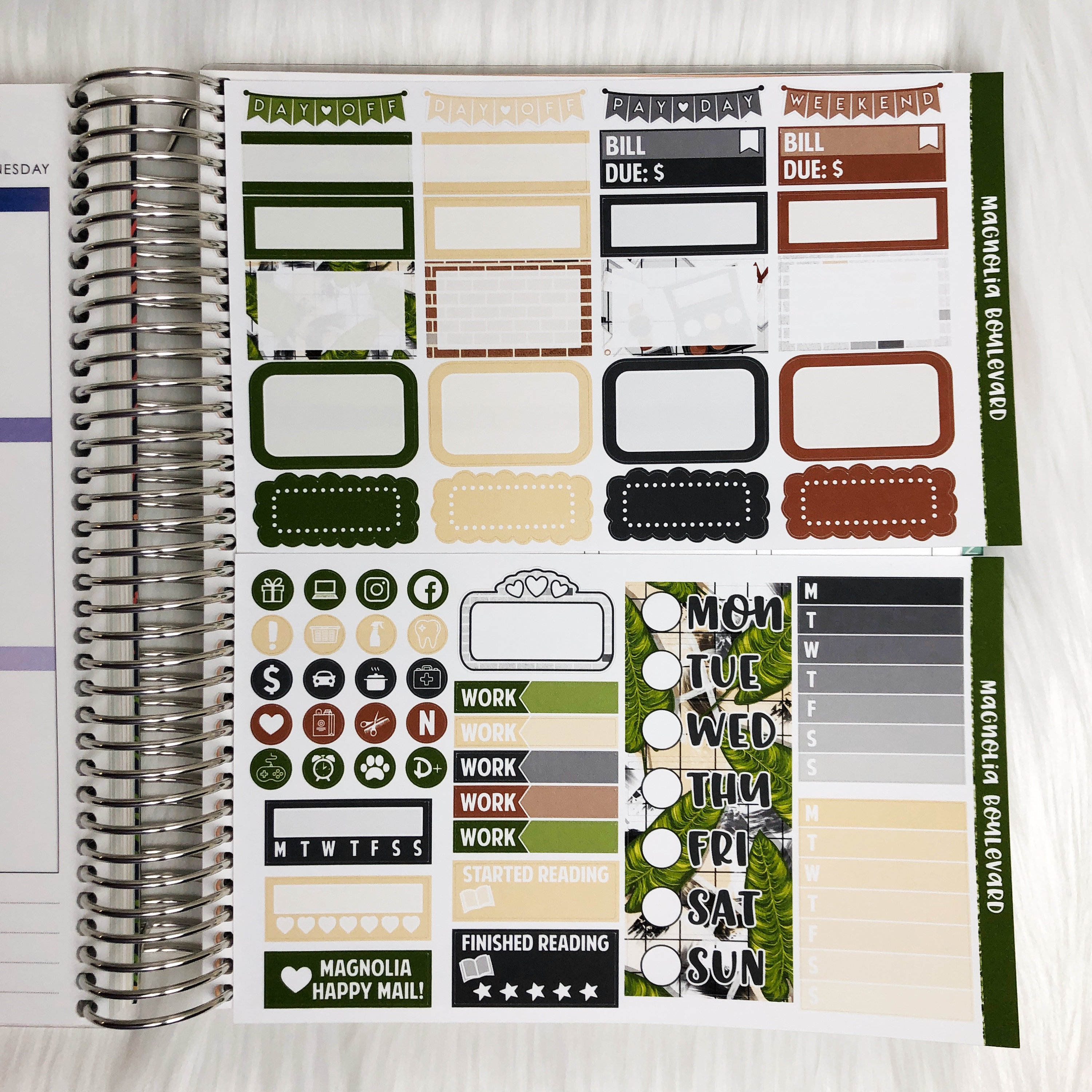 Seize the Day Vertical Weekly Planner Sticker Kit - Etsy
