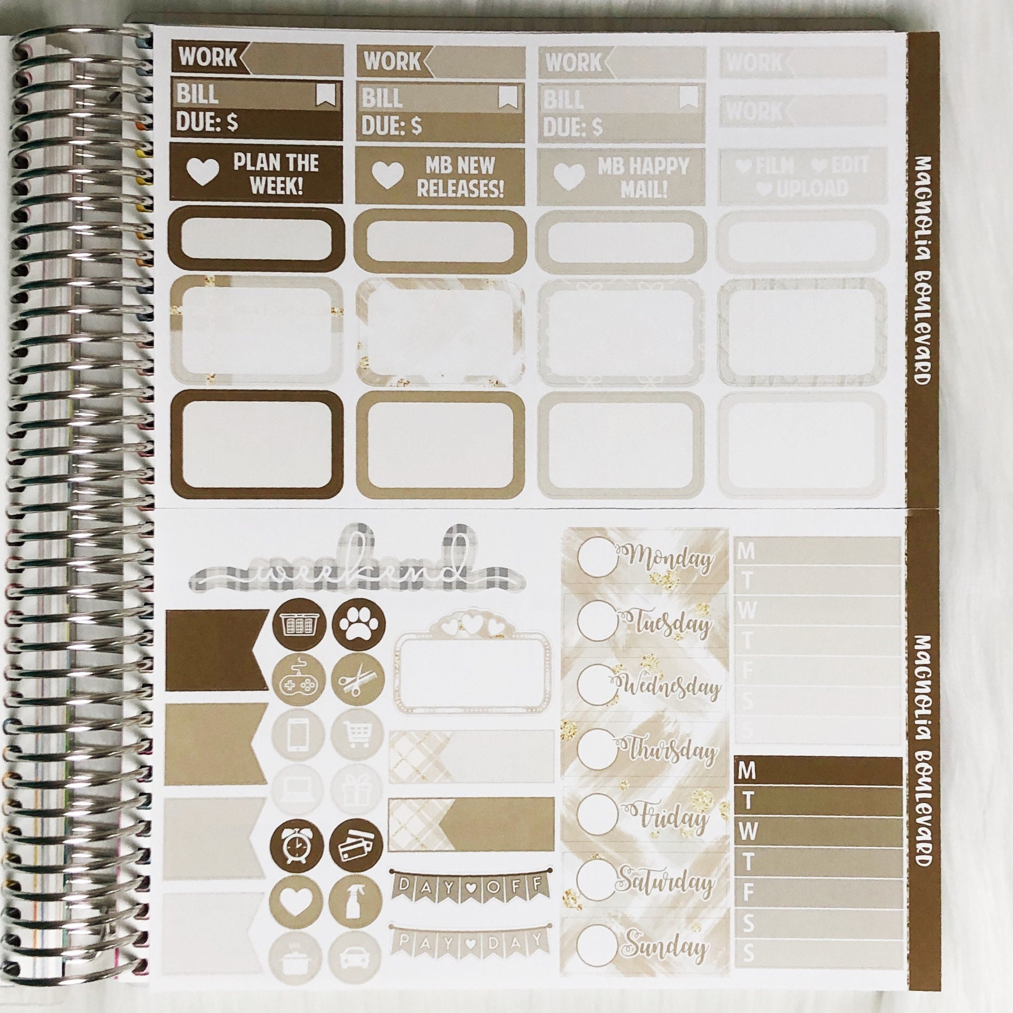 Give Thanks Weekly Planner Sticker Kit! Perfect for Your Erin Condren ...