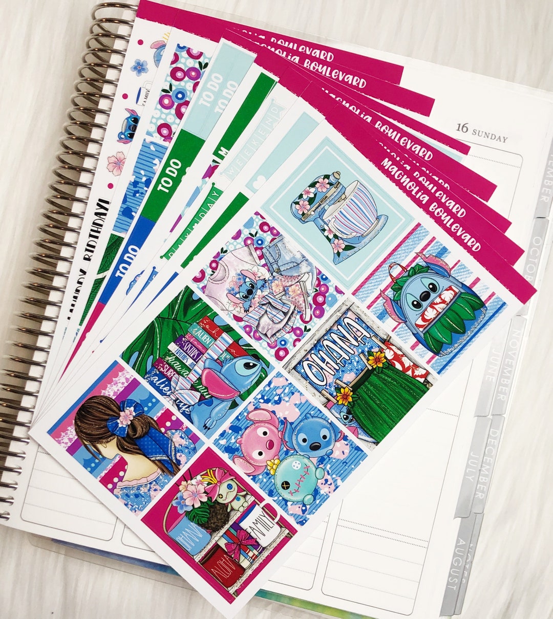 Family - Vertical Weekly Planner Sticker Kit - Etsy