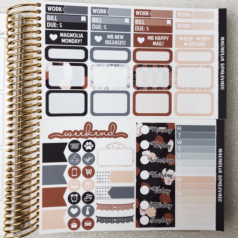 Stronger Weekly Planner Sticker Kit! Perfect for Your Erin Condren Life ...