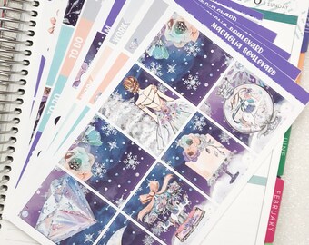 Enchanted Winter Weekly Planner Sticker Kit! Perfect for your Erin Condren Life Planner!