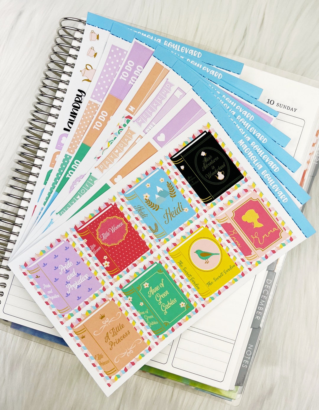 Classics - Vertical Weekly Planner Sticker Kit - Etsy