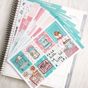 Hot Cocoa - Vertical Weekly Planner Sticker Kit
