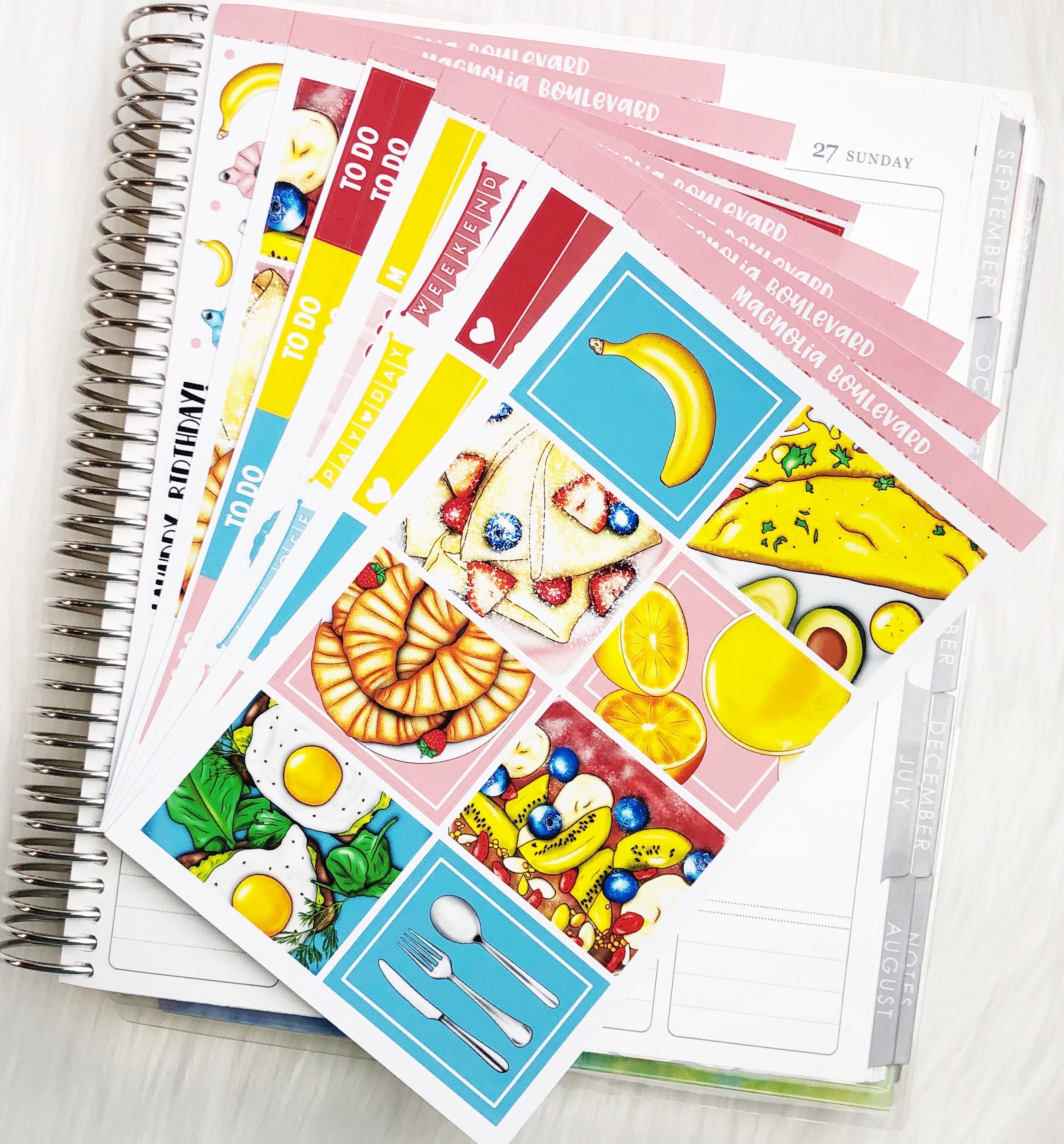 Paper, Party & Kids Scrapbooking GRWM Vertical Weekly Planner Sticker ...