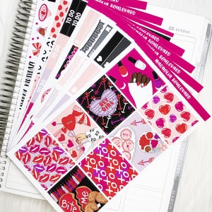 V-Day - Vertical Weekly Planner Sticker Kit