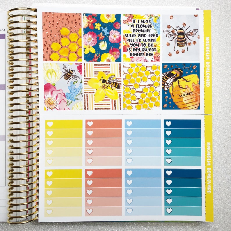Honey Bee Weekly Planner Sticker Kit! Perfect for Your Erin Condren ...