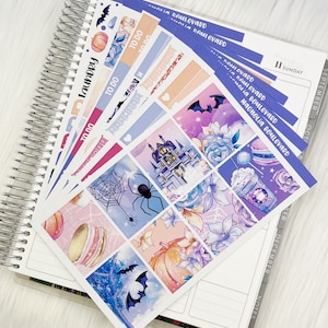 Dreamy Night - Vertical Weekly Planner Sticker Kit