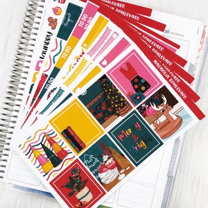 Holidaze - Vertical Weekly Planner Sticker Kit