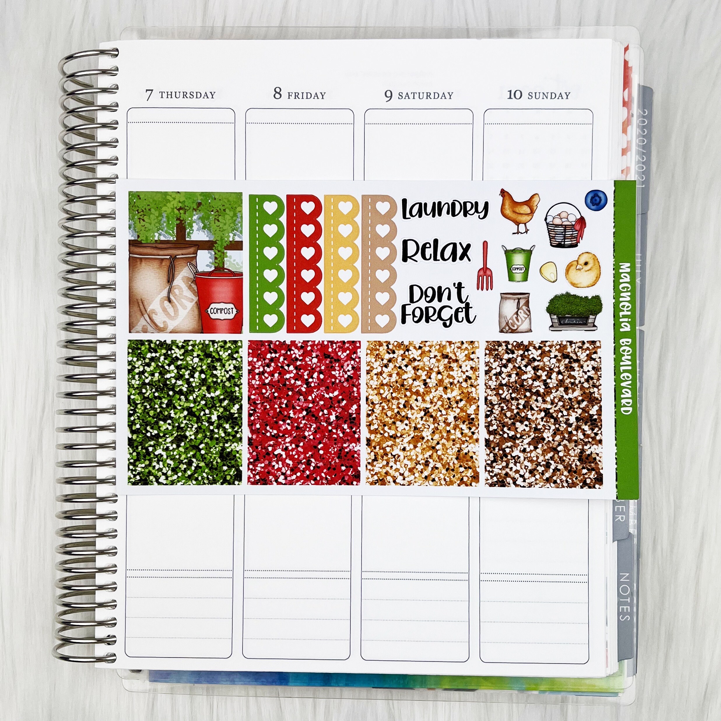 Chicks Vertical Weekly Planner Sticker Kit - Etsy