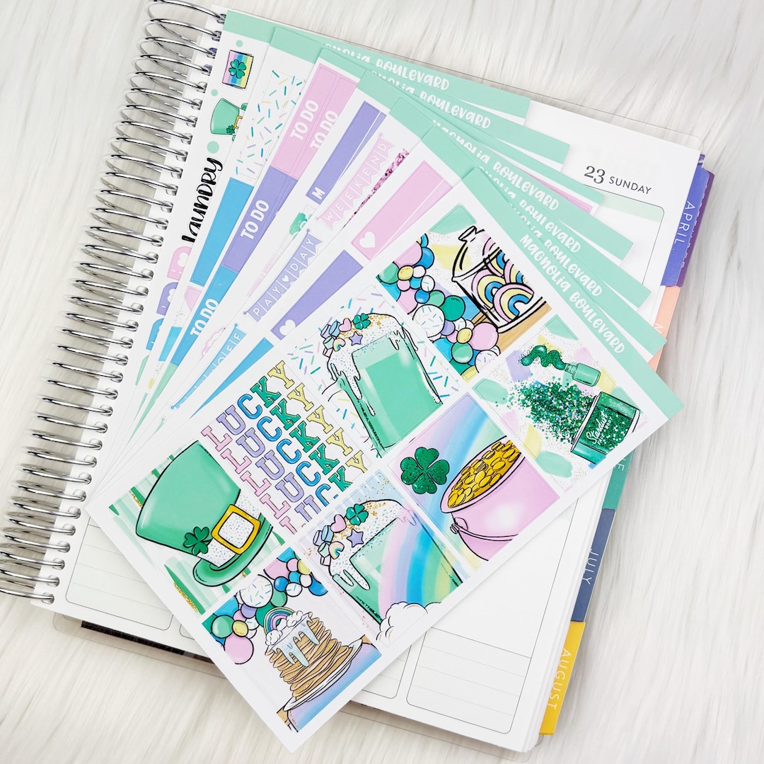 Over the Rainbow Weekly Planner Sticker Kit! Perfect for Your Erin ...