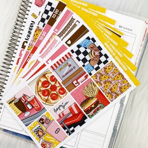 Foodie - Vertical Weekly Planner Sticker Kit